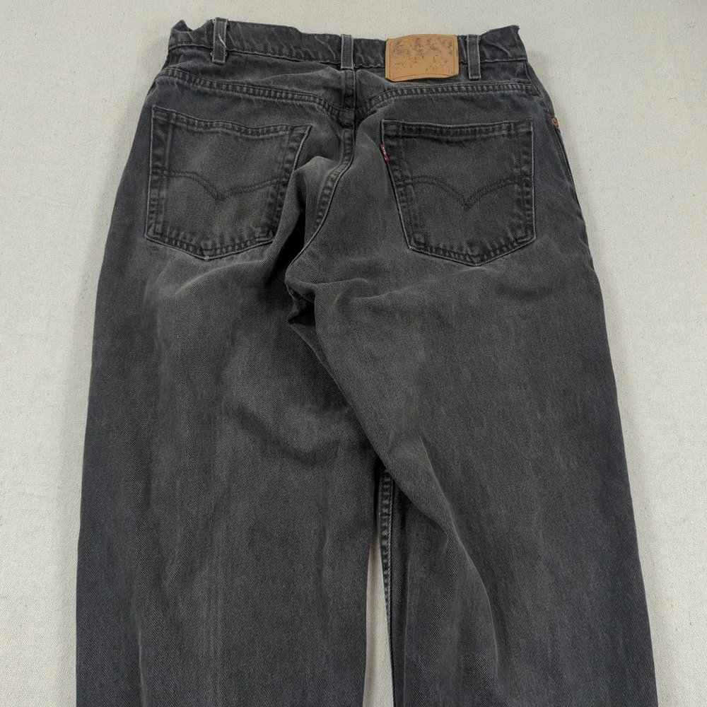 Vintage Levis Jeans Mens 33x32 Black 560 Loose Tapered Relaxed Baggy 90s
